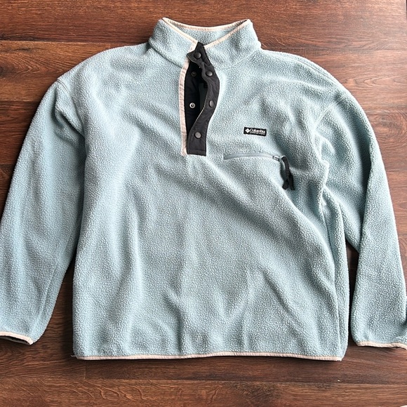 Men's Columbia Fleece Quarter Zip Sweatshirt | Columbia Fleece Sweatshirt | - Picture 1 of 7